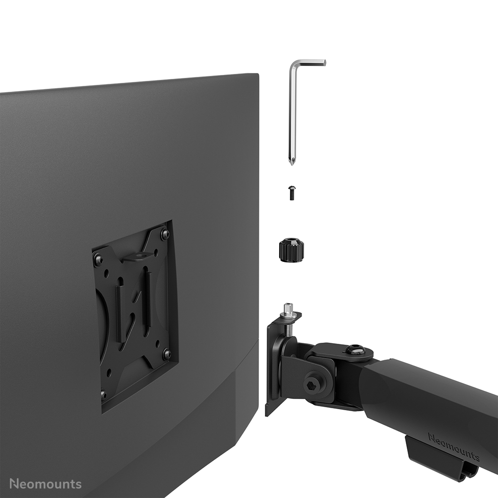 Neomounts DS60-600BL2-2 Quadruple monitorarm voor vier schermen 10-32"